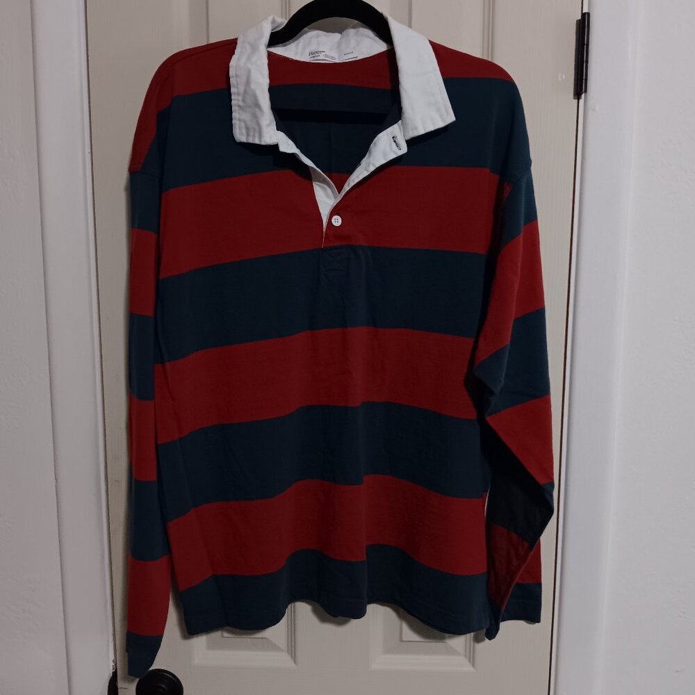 Hanes Rugby Shirt | Size M